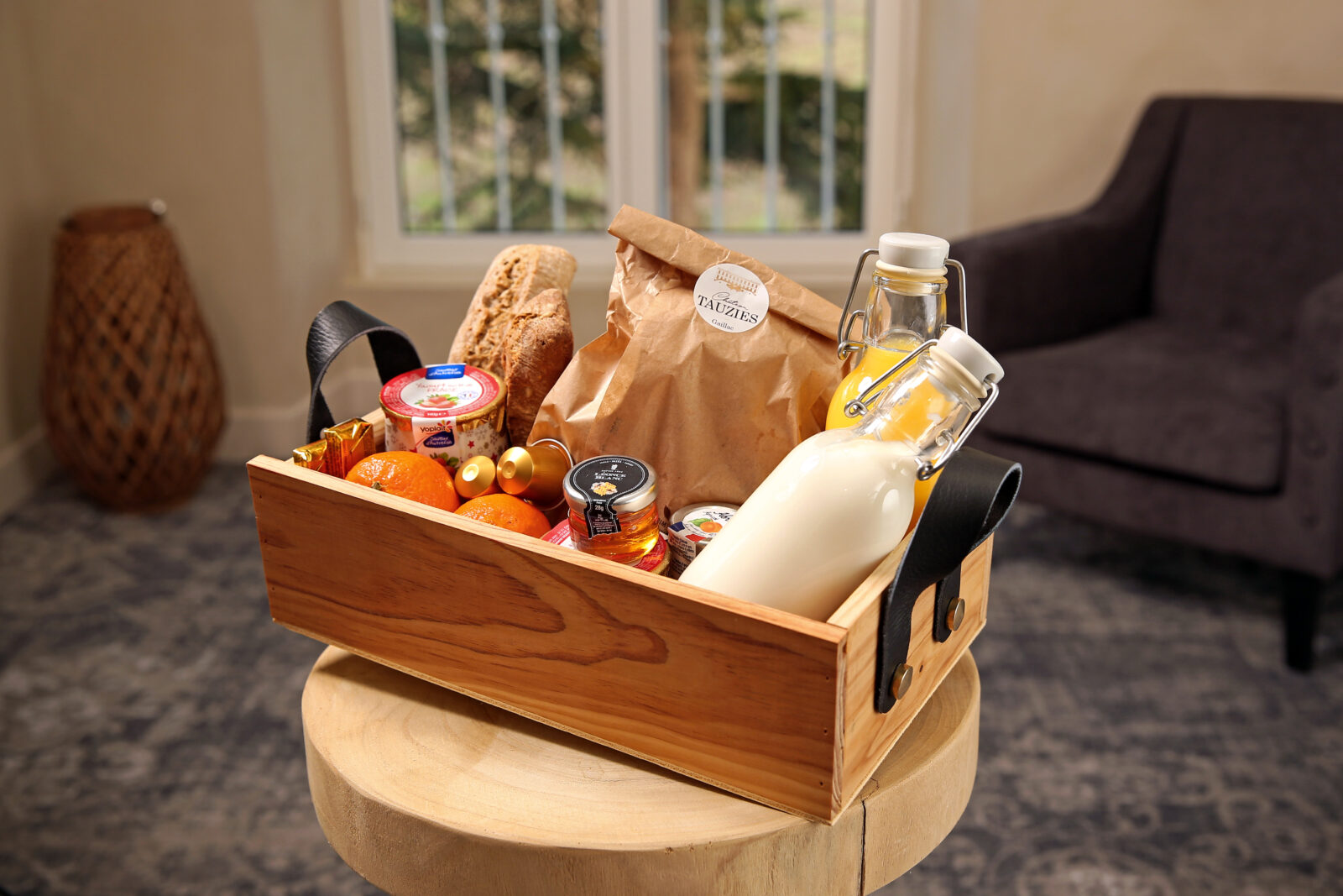 Château de Tauziès_Caisse Petit-déjeuner_en chambre