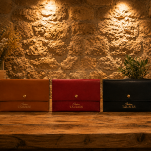 Pochette en Cuir "Château de Tauzies"